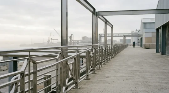 Installation en acier inoxydable résistant à la corrosion en environnement marin