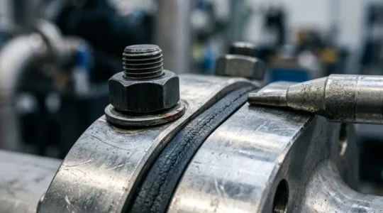 Inspection technique d'un joint industriel métallique avec outils de contrôle non destructif