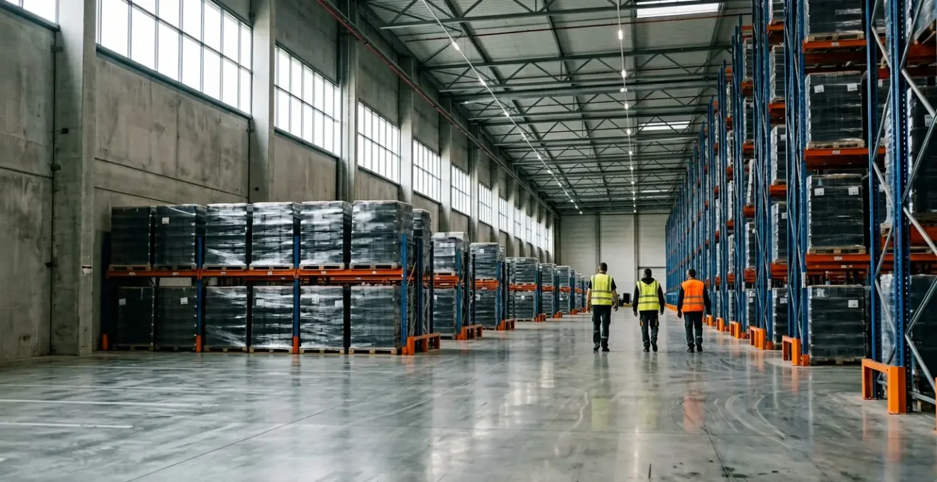 Système de gestion d'entrepôt moderne pour petite entreprise française