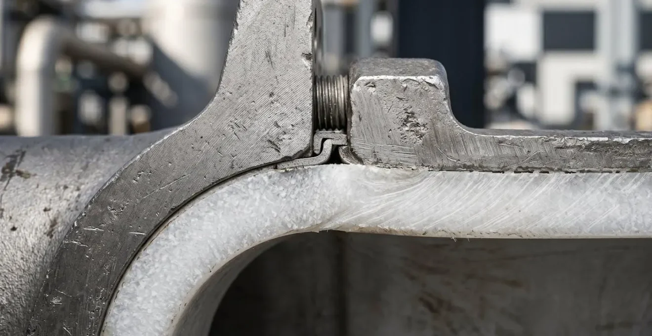 Système de tuyauterie industrielle sous pression pour transport d'acide sulfurique avec dispositifs de sécurité