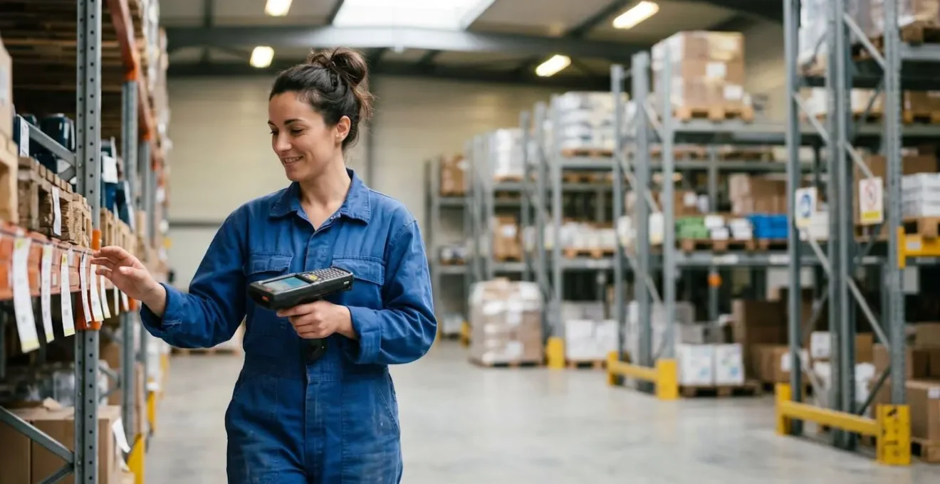 Représentation visuelle du gain de productivité avec la RFID par rapport à un inventaire manuel traditionnel